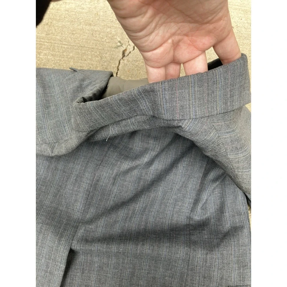 Vtg Christian Dior Mens 38R USA Grey Monsieur Blazer Sport Coat Single Breasted